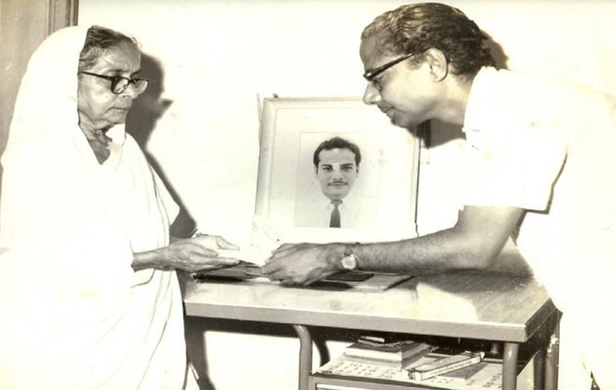 First individual Donation from Mrs. Hema Prabha Ghosh in memory of her son who died in a Plane Crash